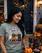 'Trick-or-Treat Committee –' Dachshund T-Shirt — alternate view