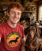 Worn by him — Wiener Takes All Dachshund Tee