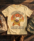 Powered by Belly Rubs French Bulldog Tee in Butter