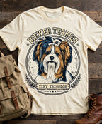 'Tiny Tricolor' Biewer Terrier T-Shirt in Butter
