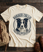 'Herd Mentality' Border Collie T-Shirt in Butter