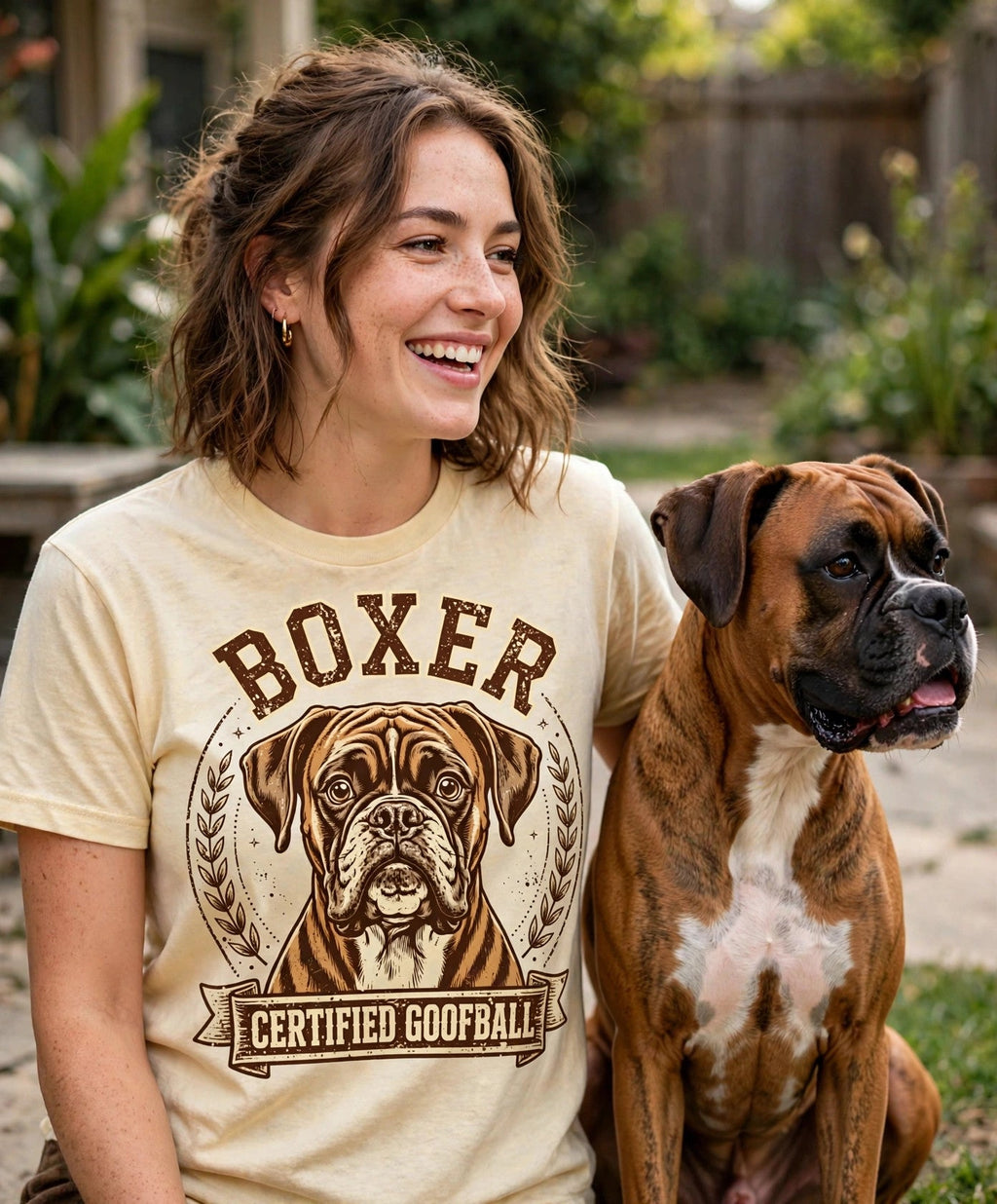 'Certified Goofball' Boxer T-Shirt — alternate view