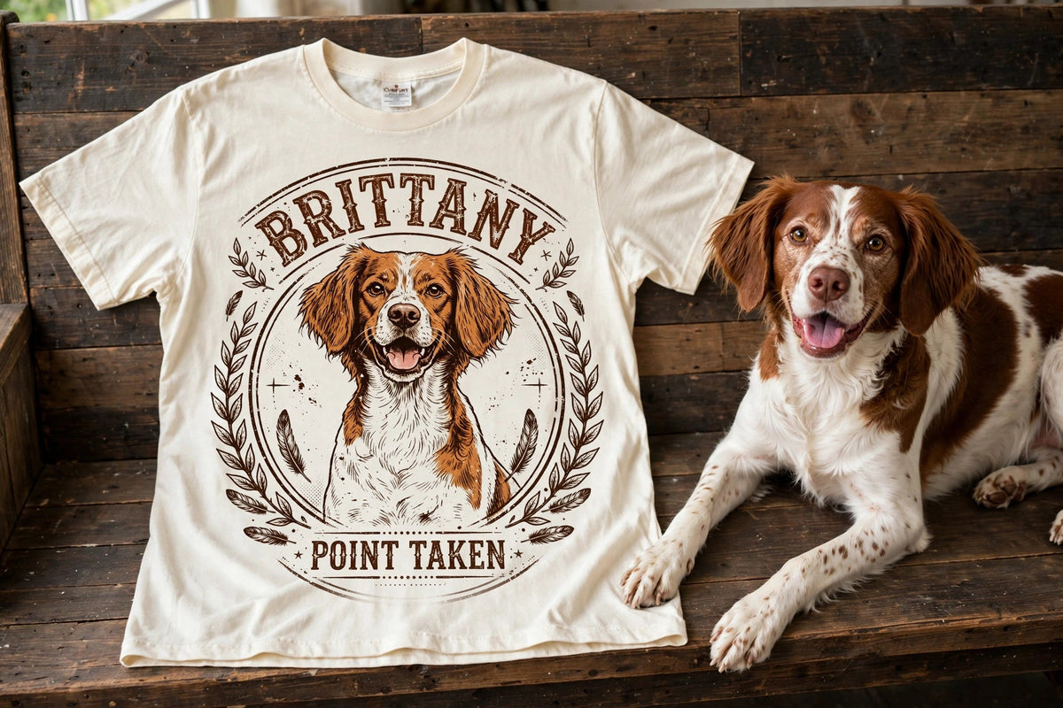 'Point Taken' Brittany T-Shirt — alternate view