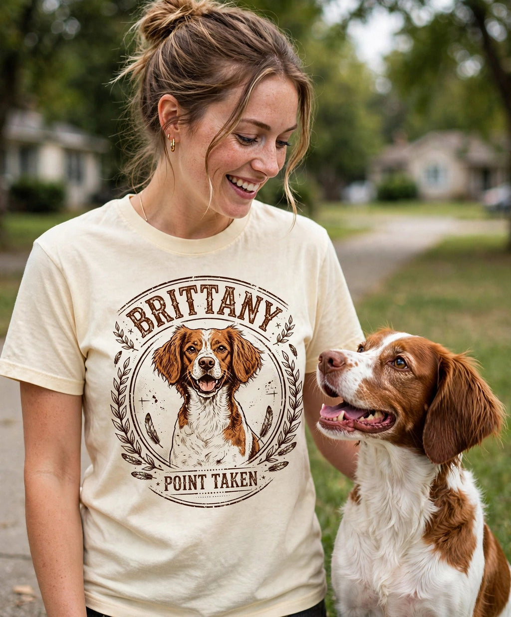 'Point Taken' Brittany T-Shirt — alternate view