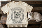 'Silver Lining' Burmilla Cat T-Shirt — alternate view