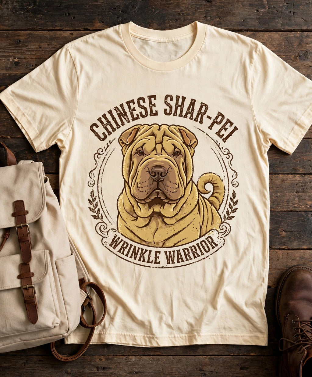 'Wrinkle Warrior' Chinese Shar-Pei T-Shirt — alternate view