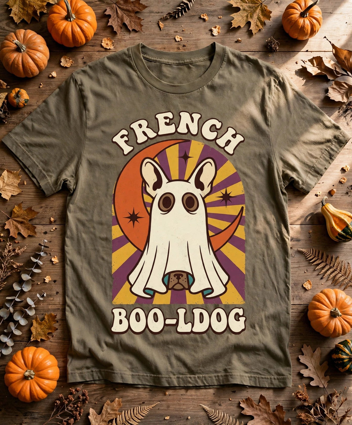 French Bulldog Boo-Ldog Halloween Tee - Bay