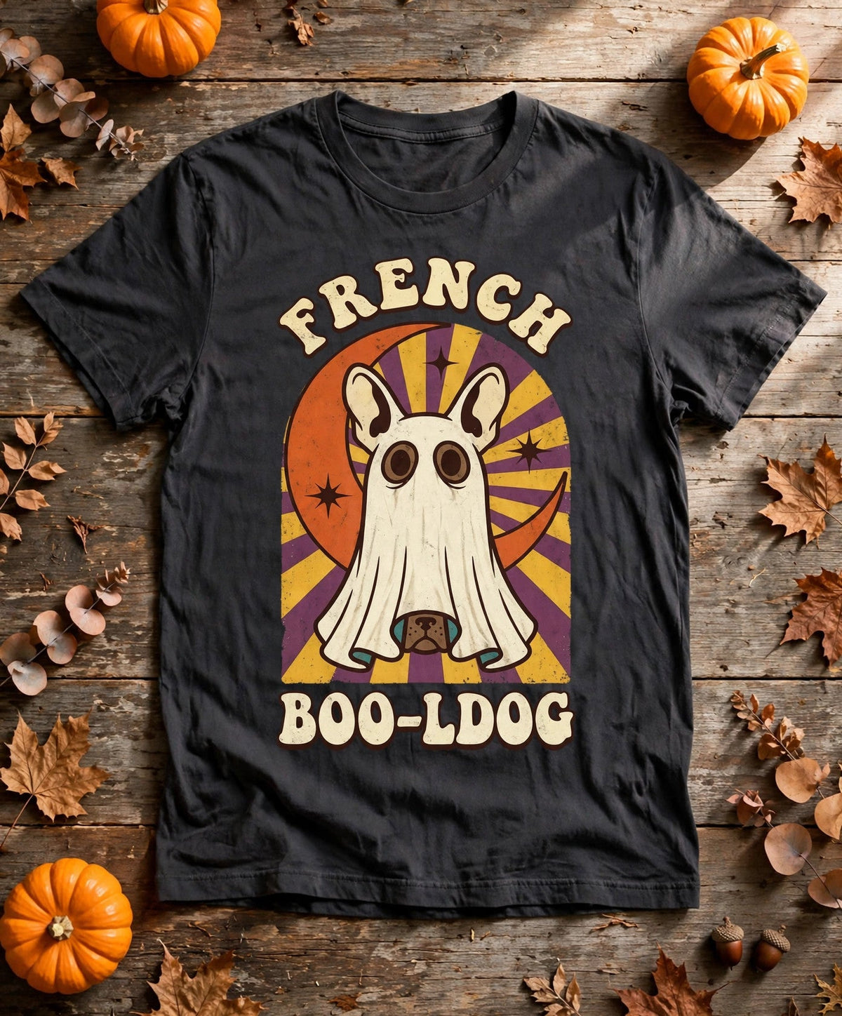 French Bulldog Boo-Ldog Halloween Tee - Pepper