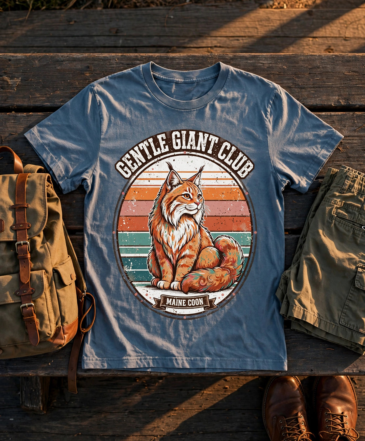 Gentle Giant Club Maine Coon Tee - Bay