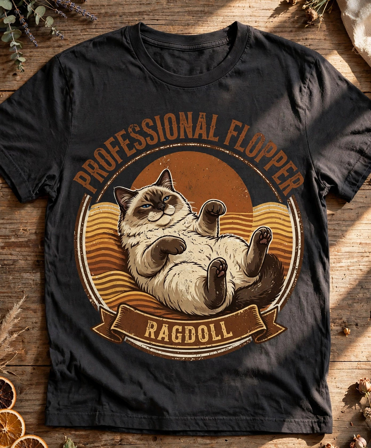 Professional Flopper Ragdoll Tee - Pepper
