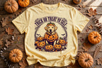Labrador Trick or Treat Yo Self Halloween Tee - Butter