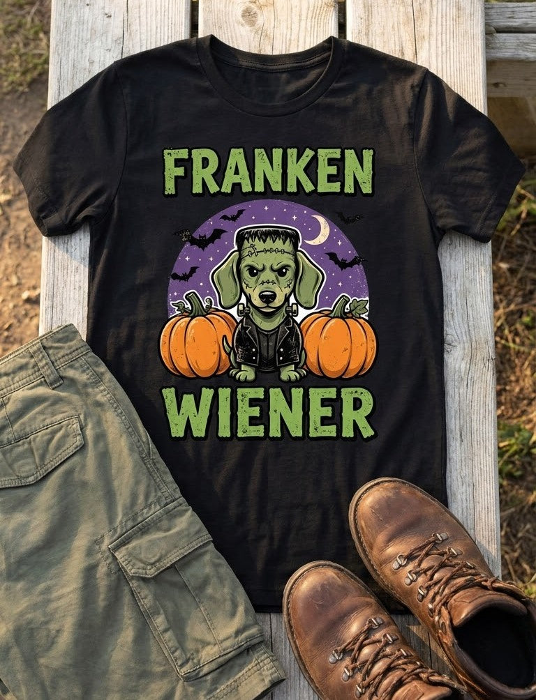 'Franken Wiener' Dachshund T-Shirt — alternate view
