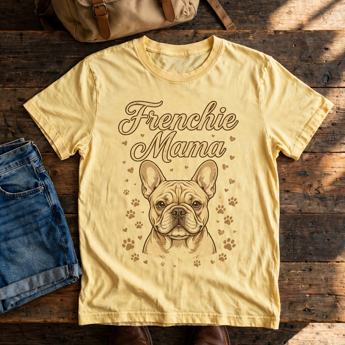 French Bulldog Frenchie Mama Tee