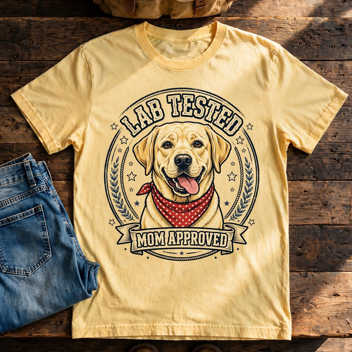 Labrador Lab Tested, Mom Approved Tee