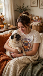 Pug Pug-kin Spice Halloween Tee - Lifestyle