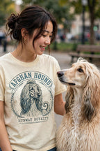 Worn by her — Afghan Hound Runway Royalty Tee