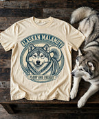 Floof and Freight Alaskan Malamute Tee in Butter