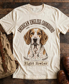 Night Howler American English Coonhound Tee in Butter