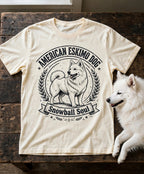 'Snowball Soul' American Eskimo Dog T-Shirt in Butter