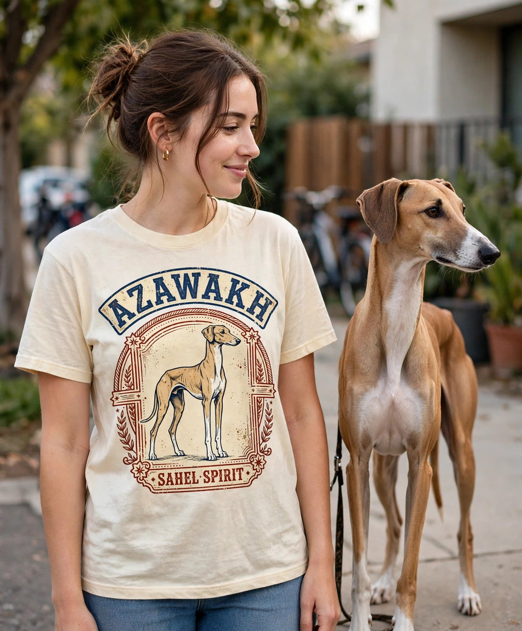 'Sahel Spirit' Azawakh T-Shirt — alternate view