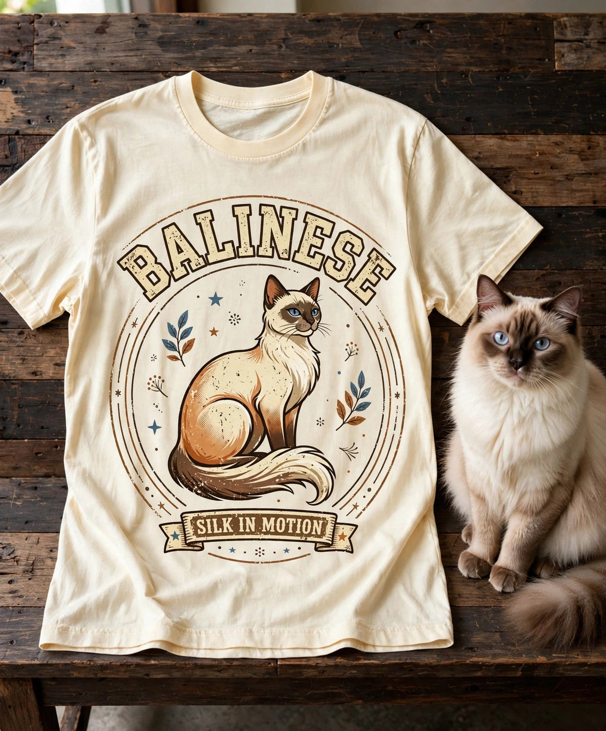 Balinese Silk in Motion Tee — Comfort Colors fabric detail