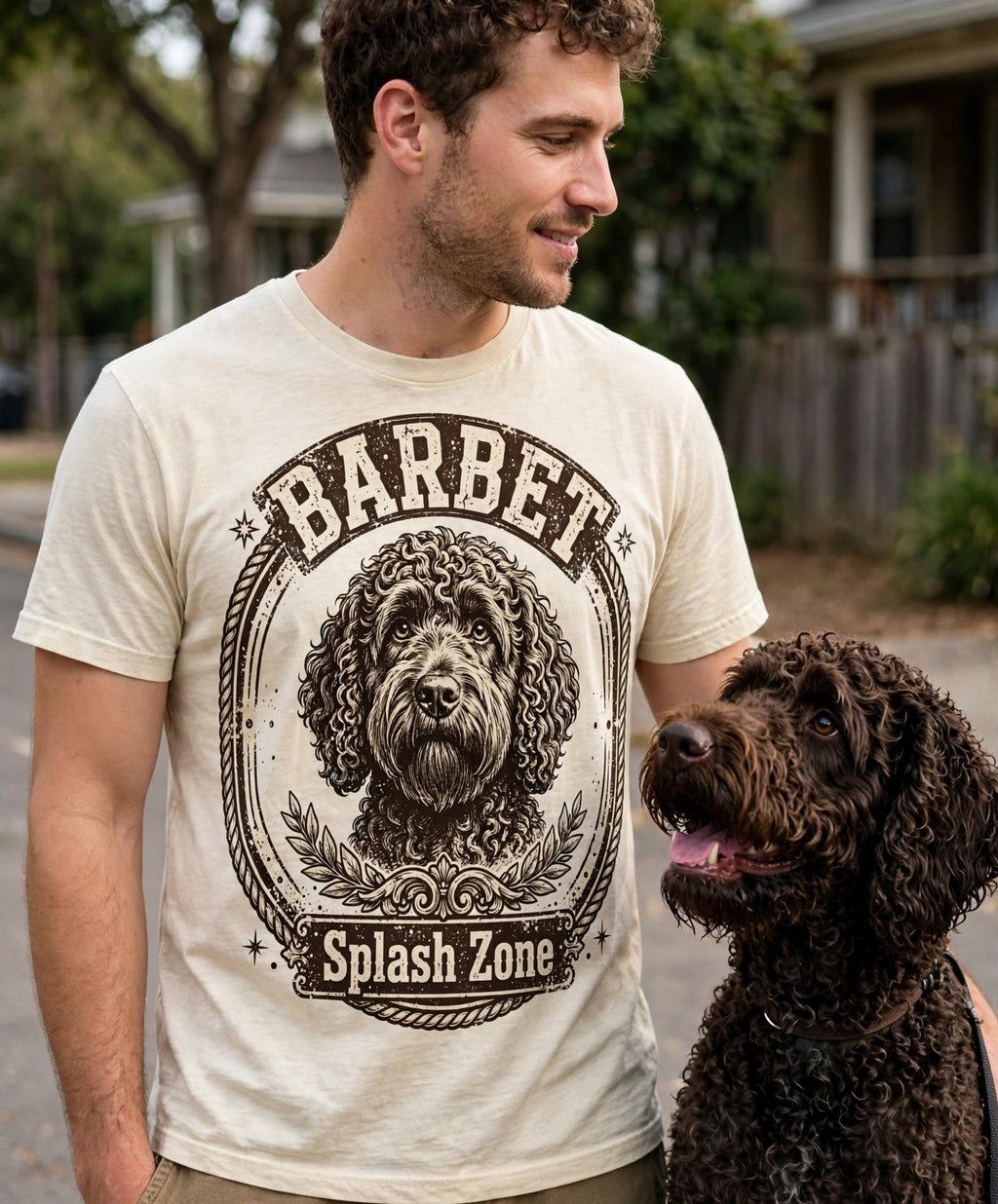 Worn by him — Splash Zone Barbet Tee