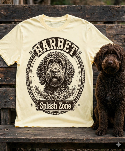 'Splash Zone' Barbet T-Shirt in Butter