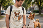 Worn by him — Barkless Wonder Basenji Tee