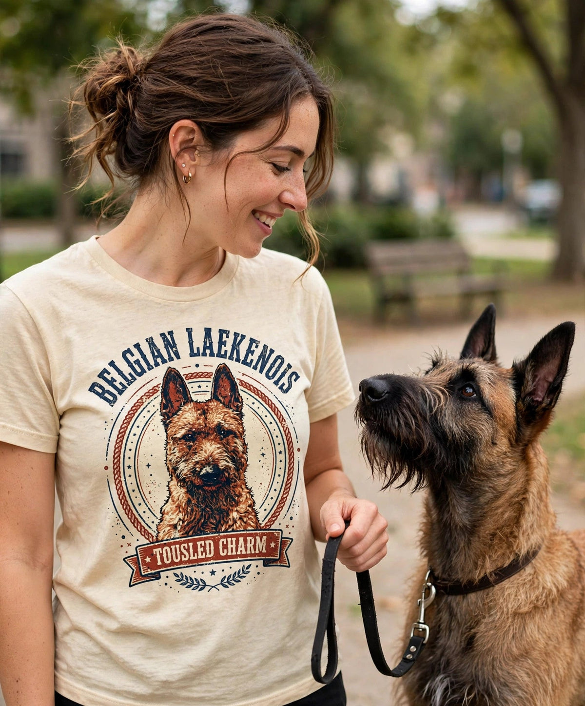 'Tousled Charm' Belgian Laekenois T-Shirt — alternate view