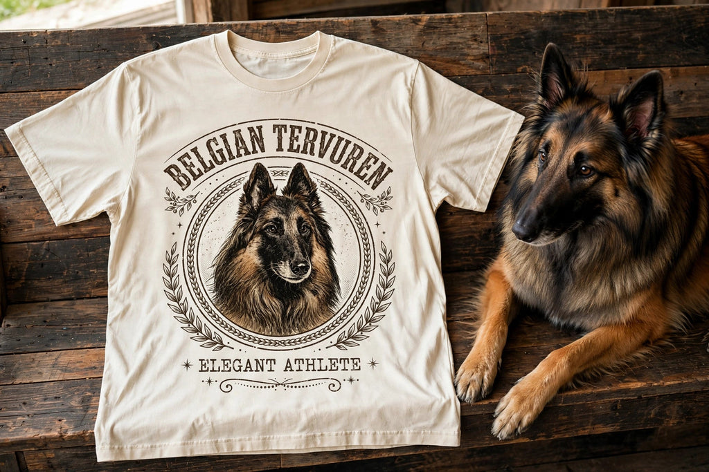 'Elegant Athlete' Belgian Tervuren T-Shirt — alternate view