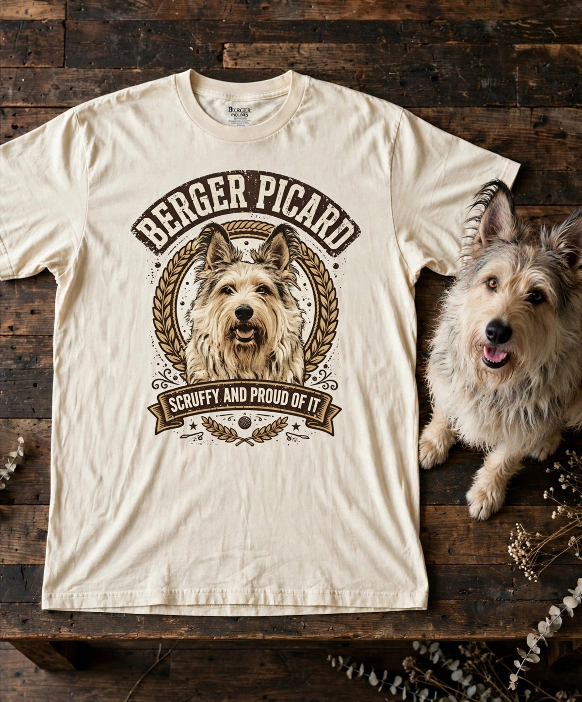 Berger Picard Scruffy Tee — Comfort Colors fabric detail
