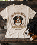 'Alpine Sweetheart' Bernese Mountain Dog T-Shirt in Butter