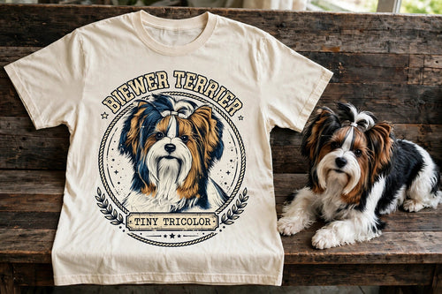 'Tiny Tricolor' Biewer Terrier T-Shirt — alternate view