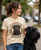 'Beard Bodyguard' Black Russian Terrier T-Shirt — alternate view