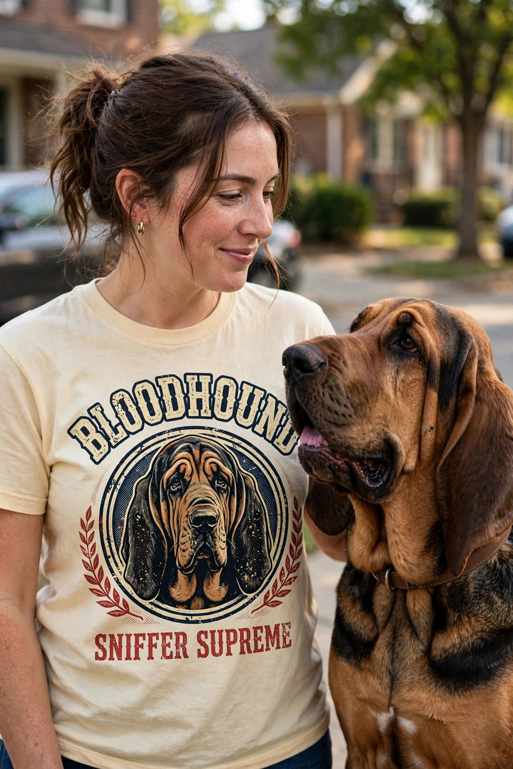 'Sniffer Supreme' Bloodhound T-Shirt — alternate view