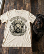 'Flanders Floof' Bouvier des Flandres T-Shirt in Butter