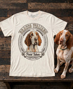 'Point Taken' Bracco Italiano T-Shirt in Butter