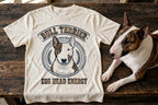 'Egg Head Energy' Bull Terrier T-Shirt — alternate view