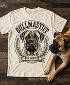 'Big Softie' Bullmastiff T-Shirt in Butter