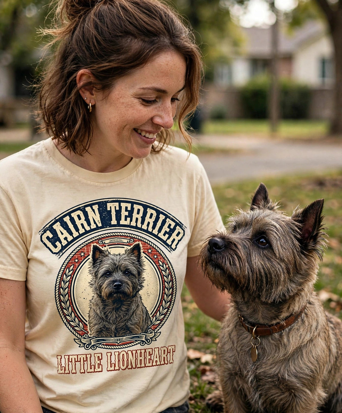 'Little Lionheart' Cairn Terrier T-Shirt — alternate view