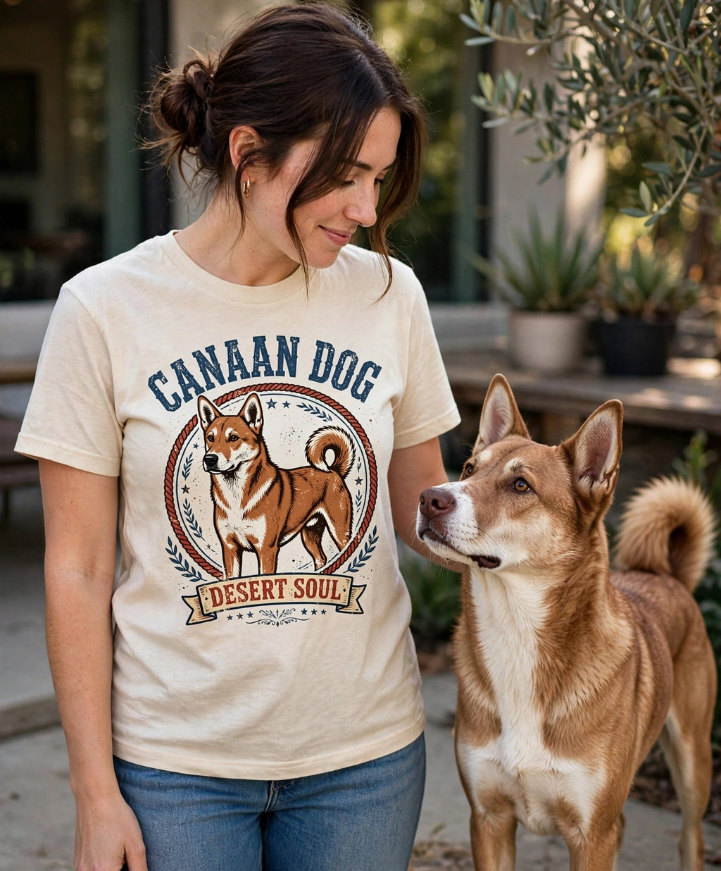 'Desert Soul' Canaan Dog T-Shirt — alternate view