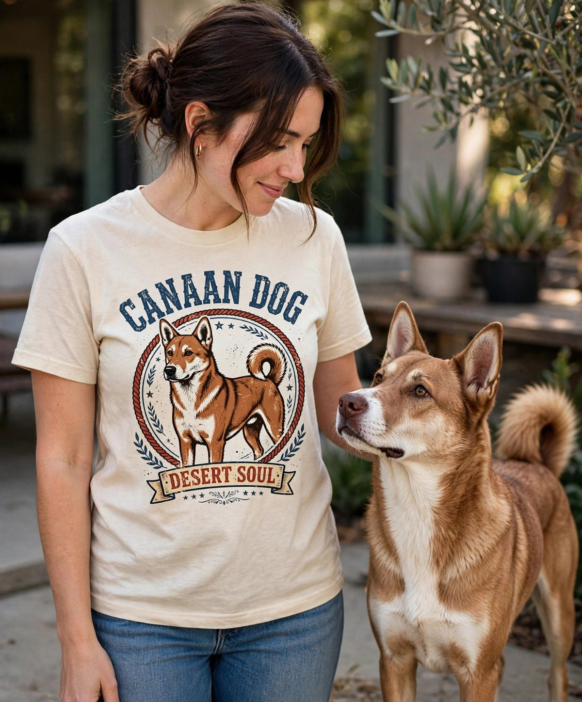 'Desert Soul' Canaan Dog T-Shirt — alternate view