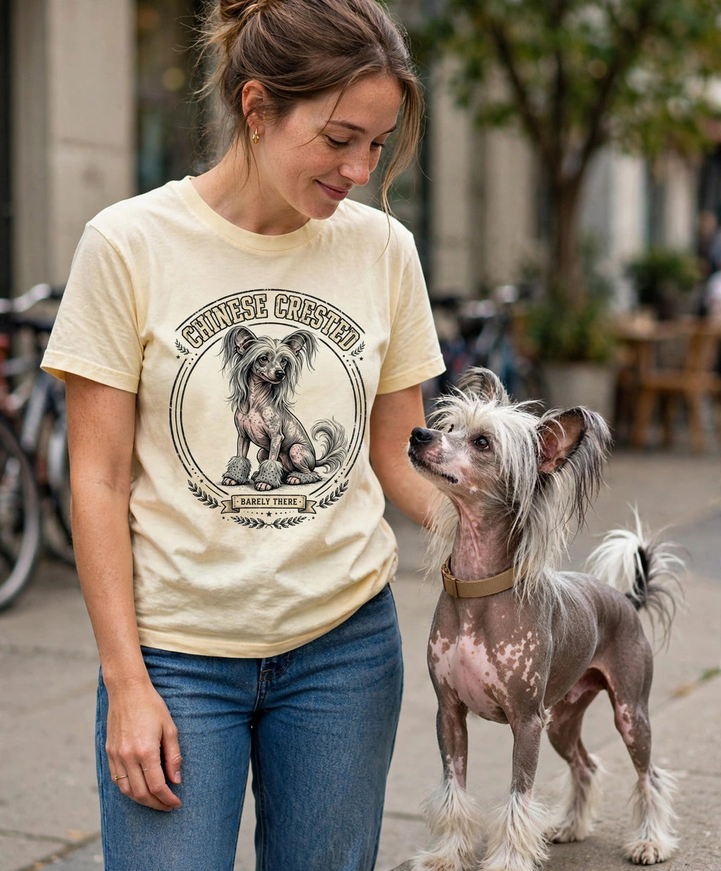'Barely There' Chinese Crested T-Shirt — alternate view