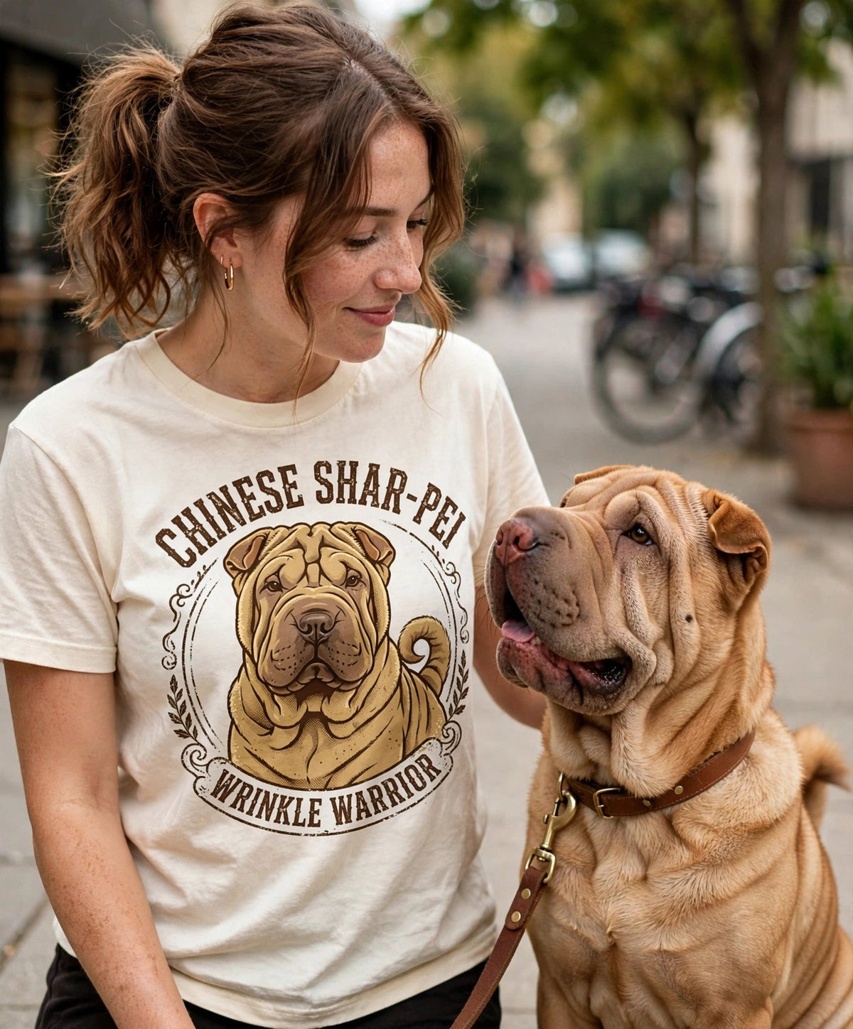 'Wrinkle Warrior' Chinese Shar-Pei T-Shirt — alternate view