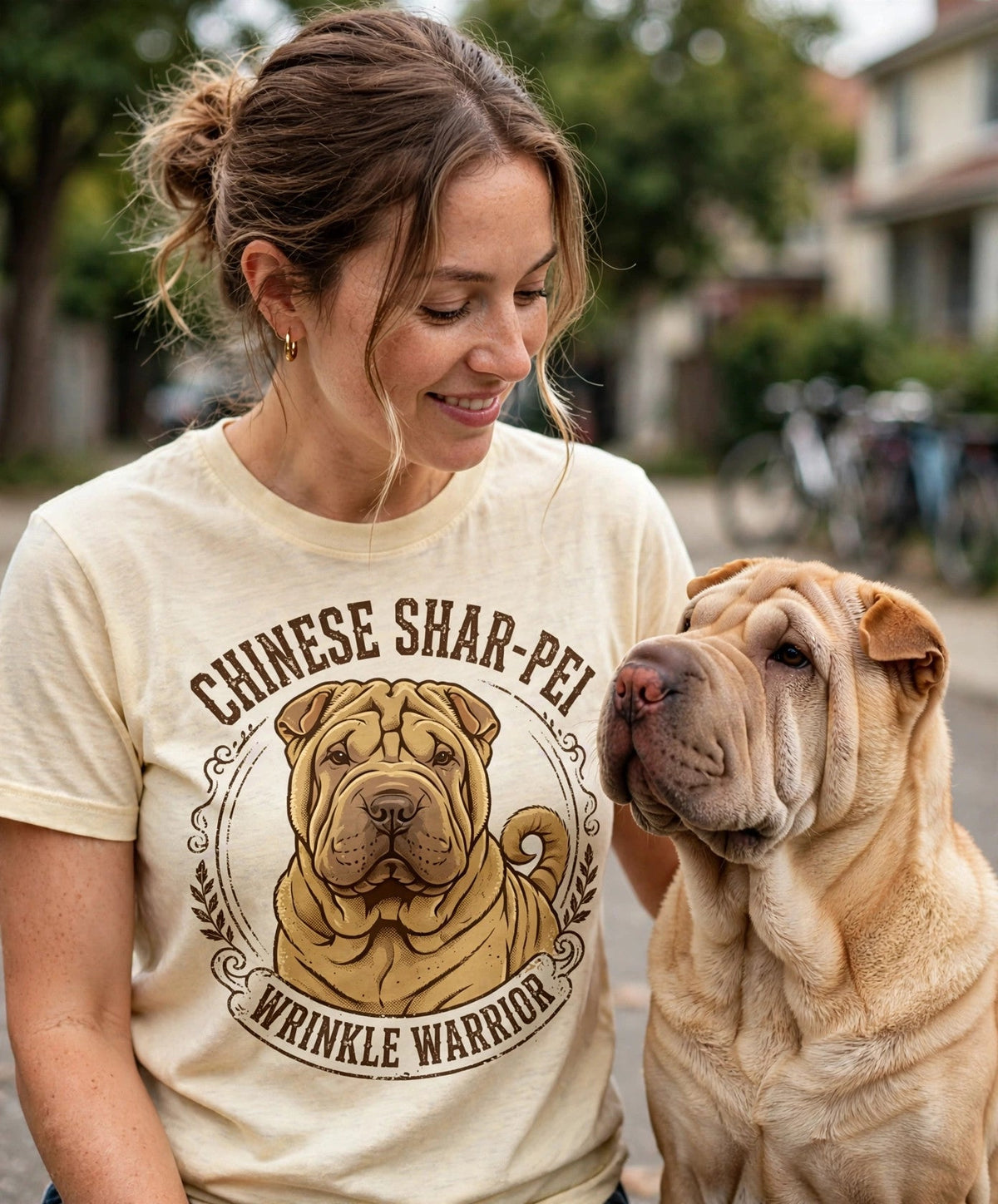 'Wrinkle Warrior' Chinese Shar-Pei T-Shirt — alternate view
