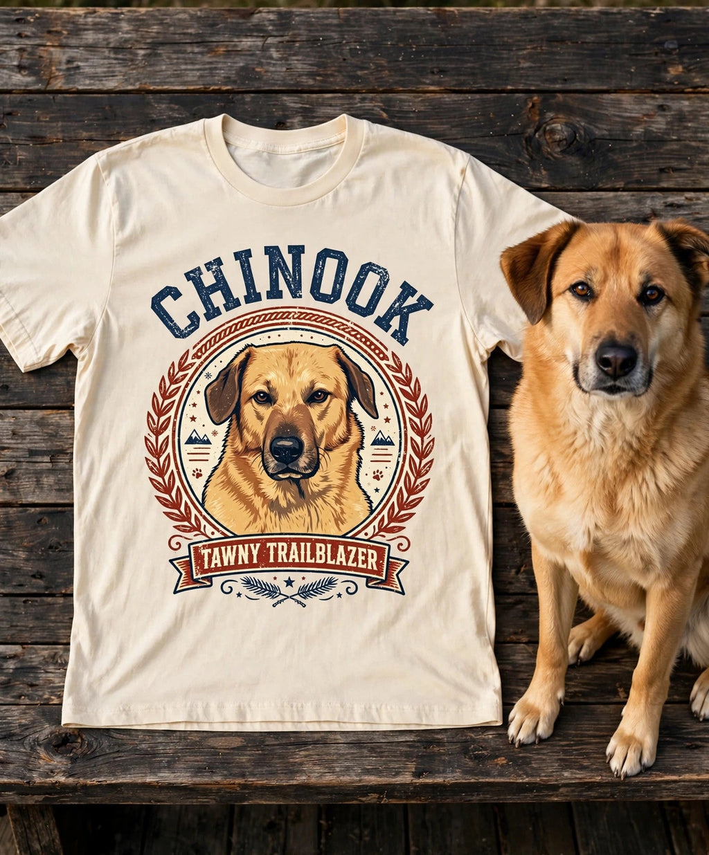 'Tawny Trailblazer' Chinook T-Shirt in Butter