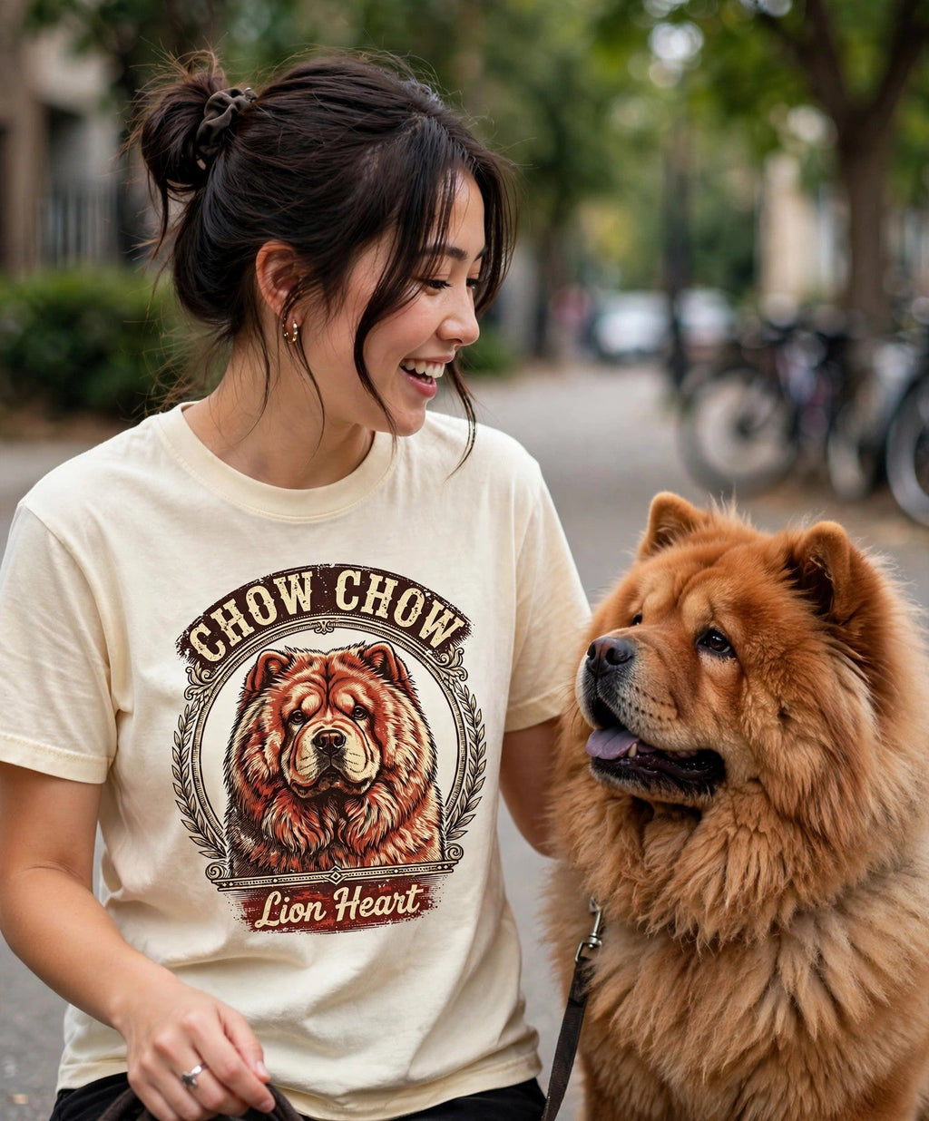 'Lion Heart' Chow Chow T-Shirt — alternate view