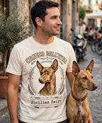 'Sicilian Swift' Cirneco dell'Etna T-Shirt — alternate view