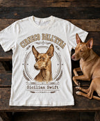 'Sicilian Swift' Cirneco dell'Etna T-Shirt in Butter