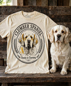 'Chunky & Charming' Clumber Spaniel T-Shirt in Butter